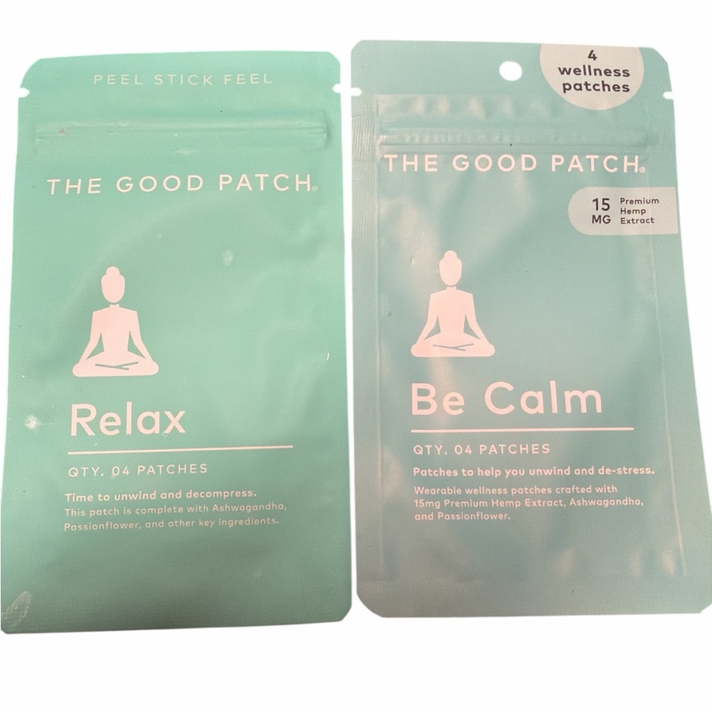 Relax & Be Calm Wellness Patches - Mint Green